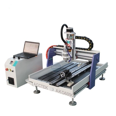 Router del CNC de 3 AXIS con el pequeño router de escritorio rotatorio del CNC de AXIS